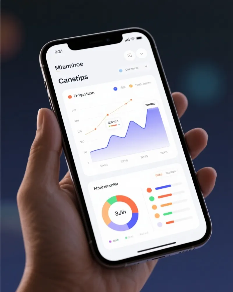 移动端数据分析APP界面